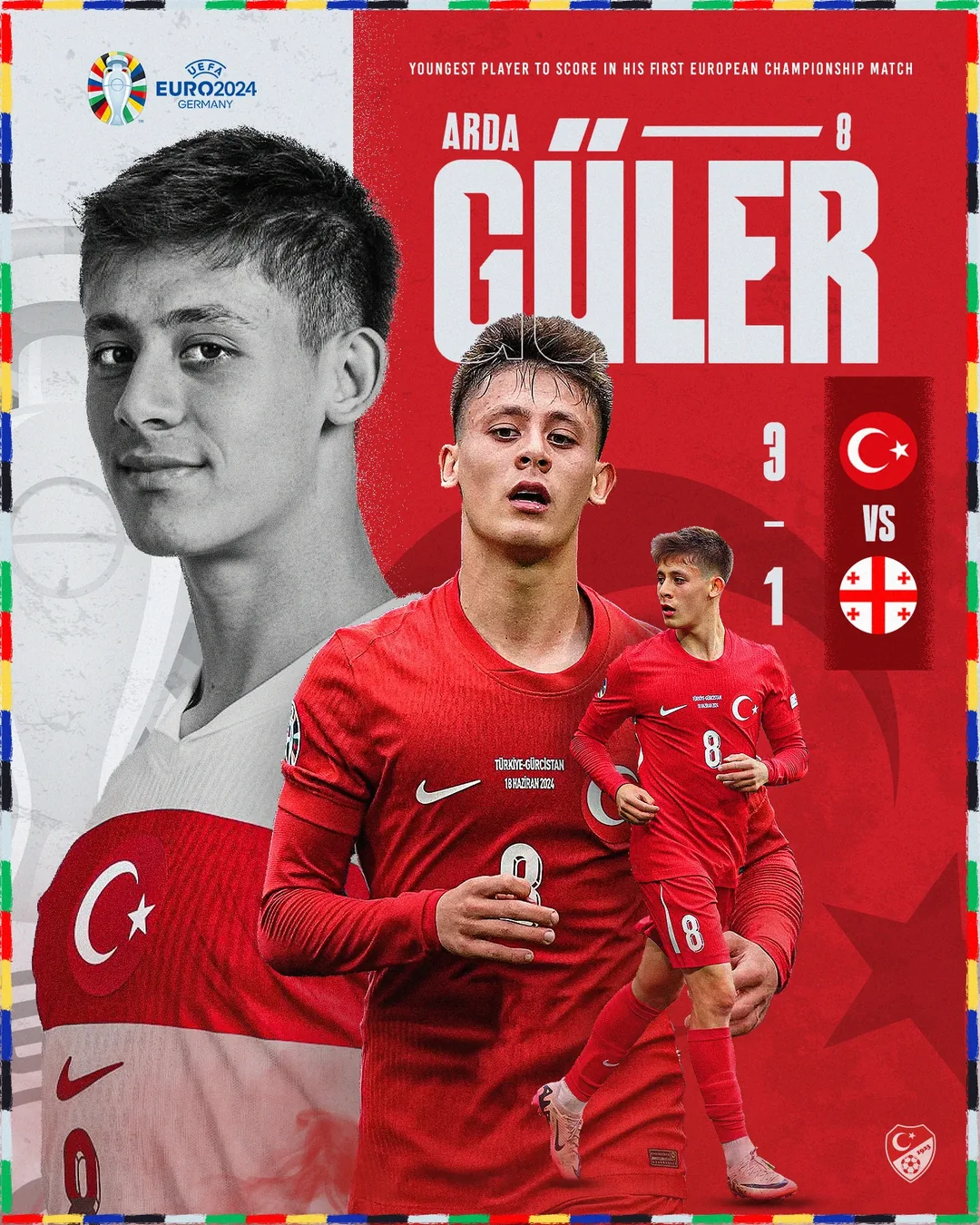 Arda Güler — Euro 2024 posteri
