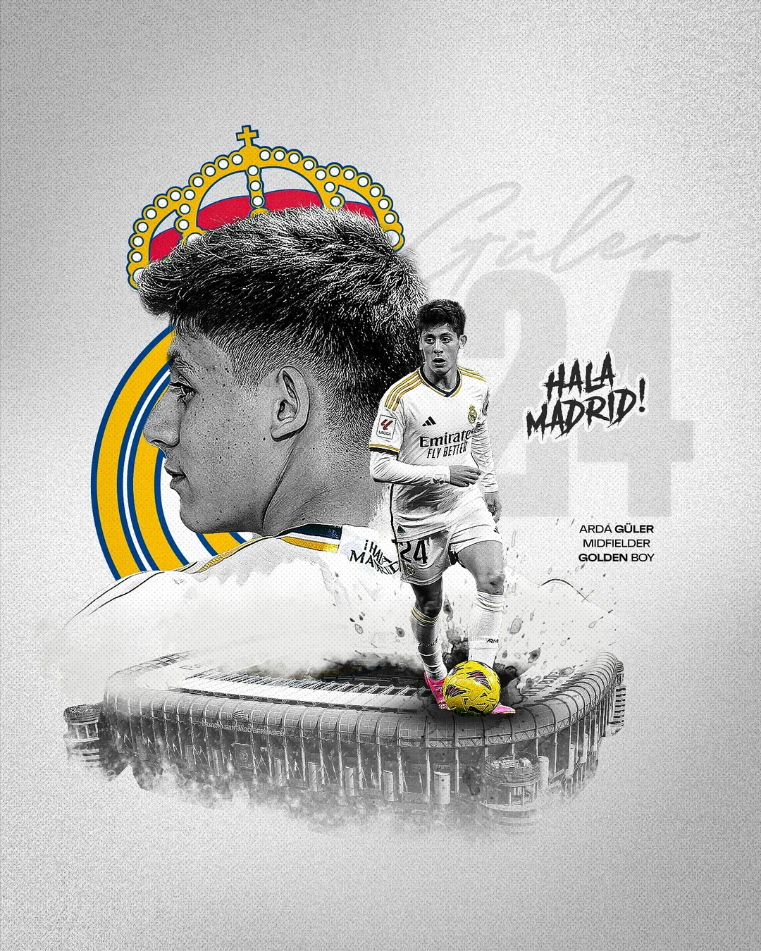 Arda Güler — Real Madrid posteri