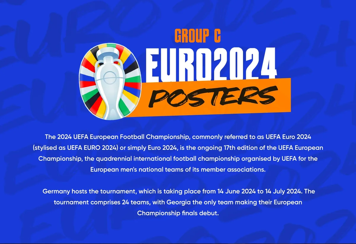 Euro 2024 C Grubu posteri