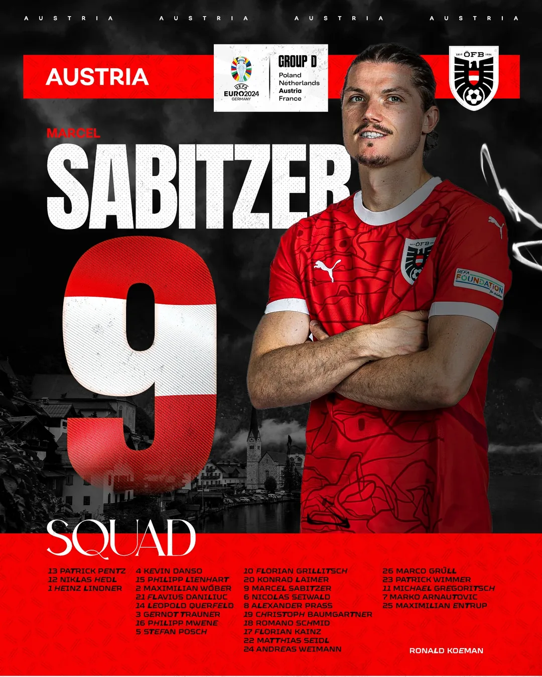 Euro 2024 D Grubu posteri