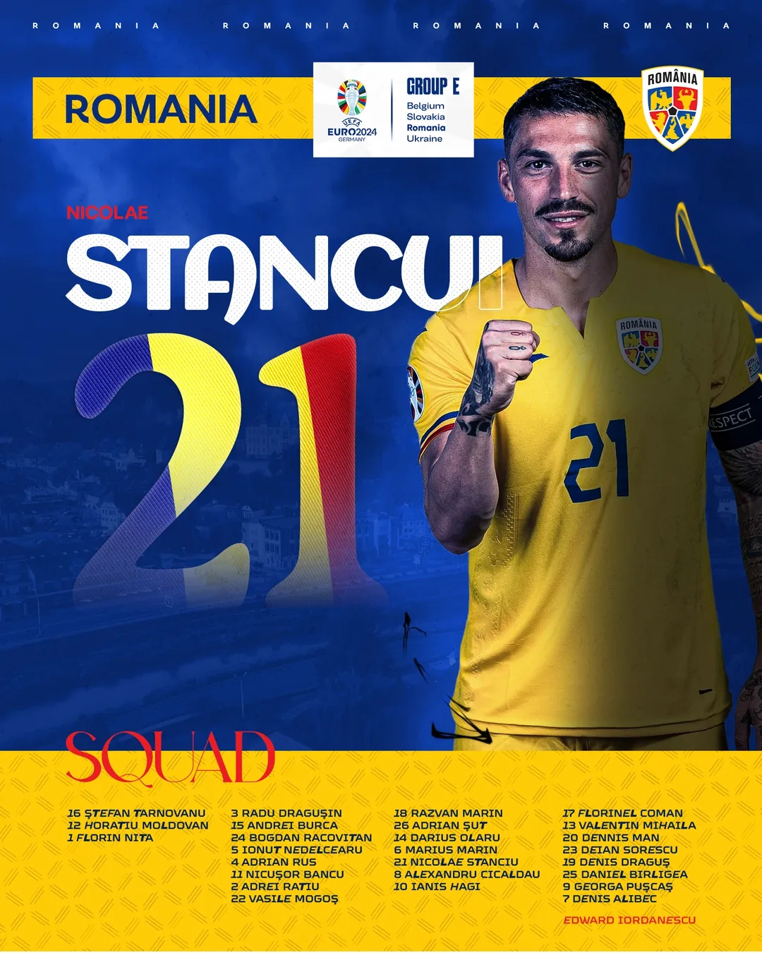 Euro 2024 E Grubu posteri