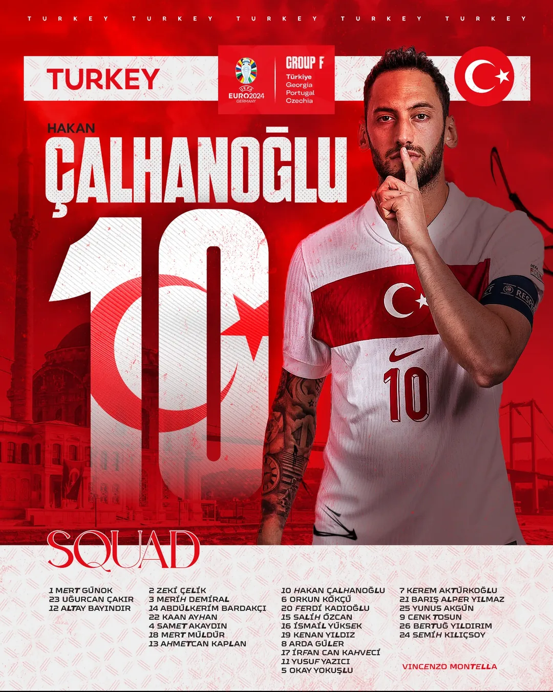 Euro 2024 F Grubu posteri