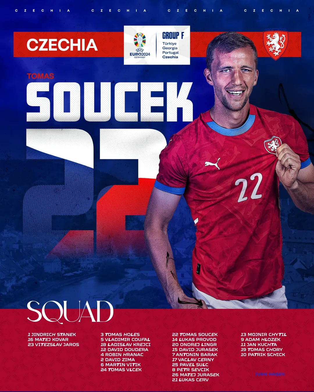 Euro 2024 F Grubu posteri