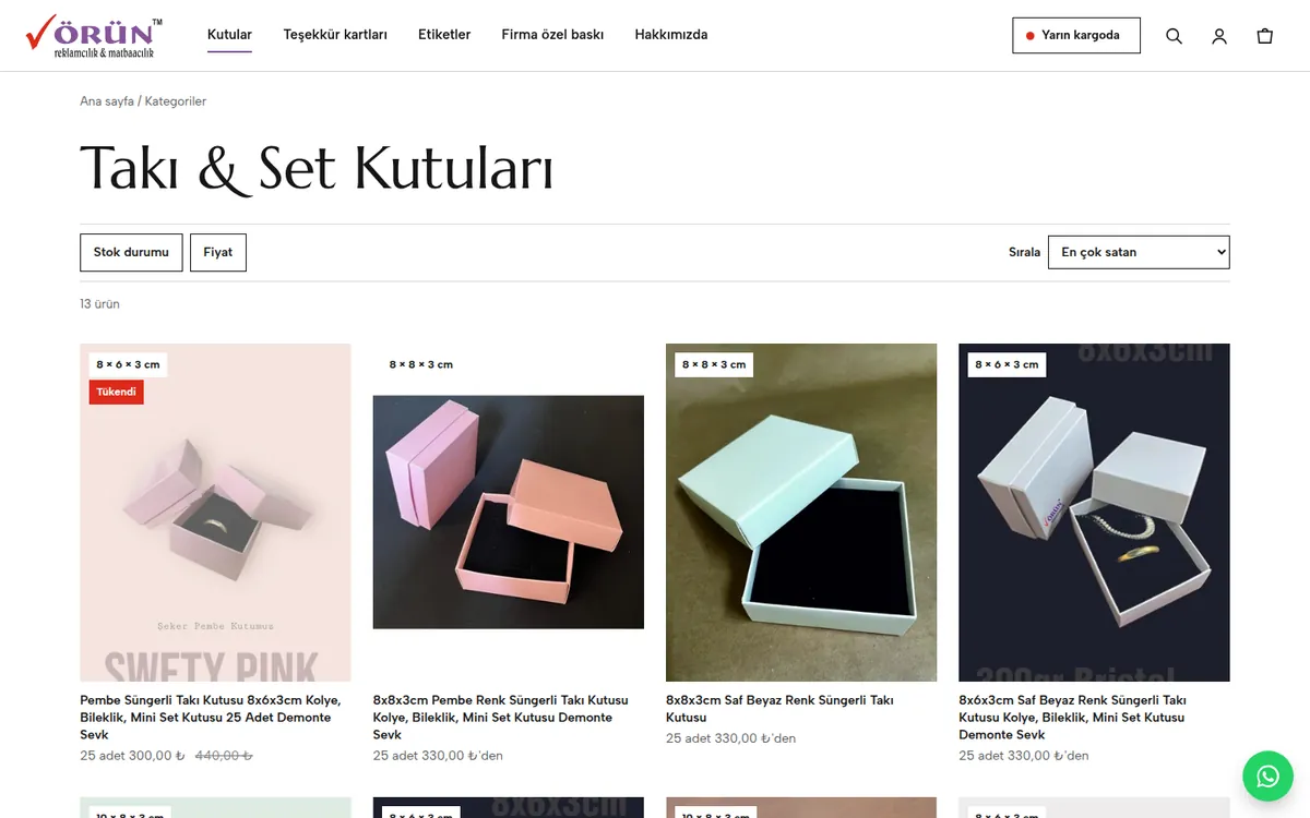 Örün Matbaa Collection page