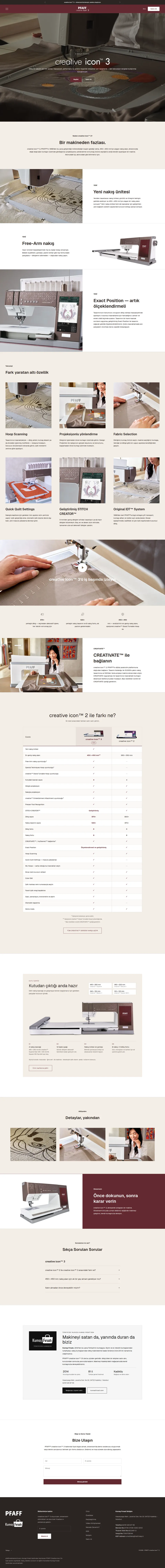 PFAFF creative icon 3 ana sayfası